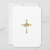 Erstes Communitygoldkreuz mit Gold/Rose Christlich Einladung (Rückseite)