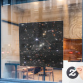 Erstes Deep Field of Universe von James webb Fensteraufkleber (Café-Fenster)
