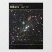 Erstes Deep Field of Universe von James webb Fensteraufkleber (Blatt)