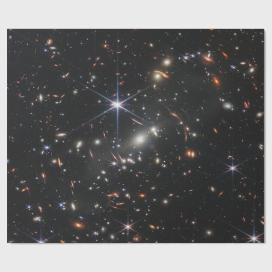 Erstes Deep Field of Universe von James webb Geschenkpapier (Flach)