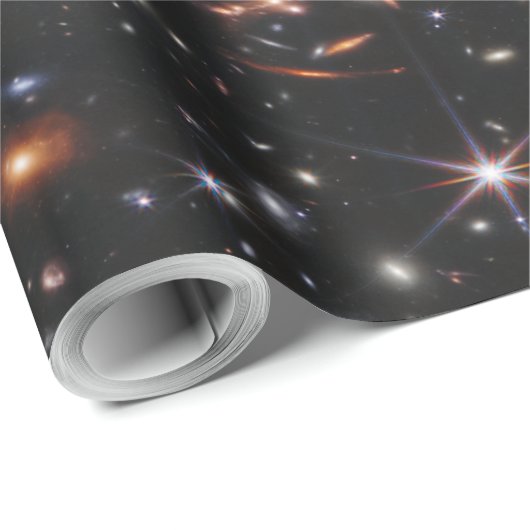 Erstes Deep Field of Universe von James webb Geschenkpapier (Rolleneckpunkt)