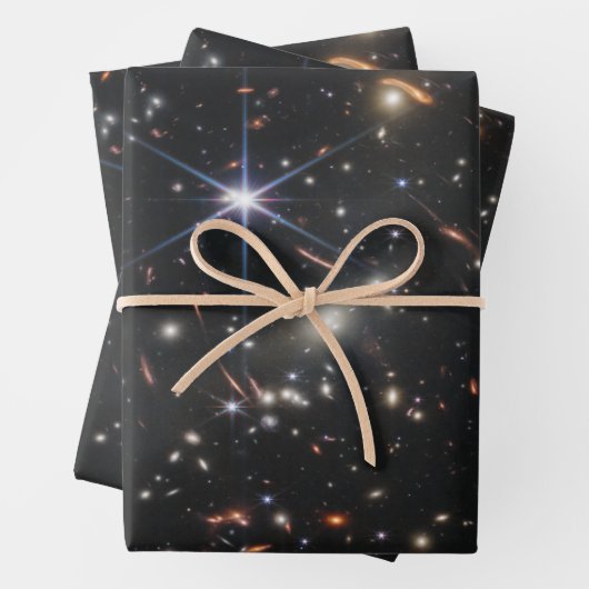 Erstes Deep Field of Universe von James webb Geschenkpapier Set (Beispiel)