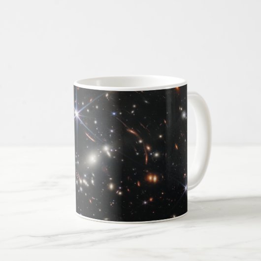 Erstes Deep Field of Universe von James webb Kaffeetasse (VorderseiteRechts)