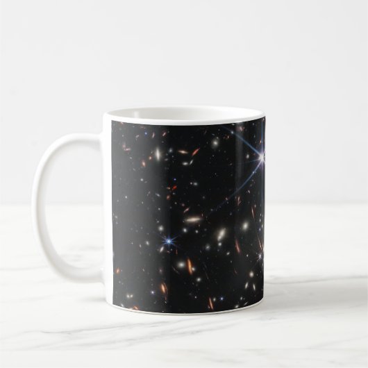 Erstes Deep Field of Universe von James webb Kaffeetasse (Links)
