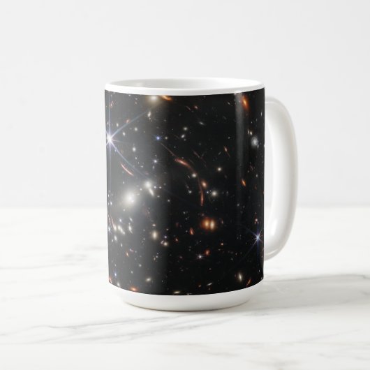 Erstes Deep Field of Universe von James webb Kaffeetasse (VorderseiteRechts)