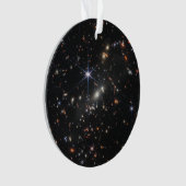 Erstes Deep Field of Universe von James webb Ornament (Vorderseite)