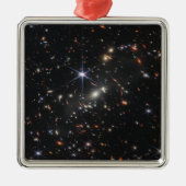 Erstes Deep Field of Universe von James webb Ornament Aus Metall (Vorne)
