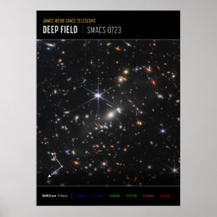 Erstes Deep Field of Universe von James webb Poster