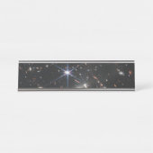 Erstes Deep Field of Universe von James webb Schreibtischnamensplakette (Vorderseite )