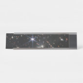 Erstes Deep Field of Universe von James webb Schreibtischnamensplakette (Vorderseite )