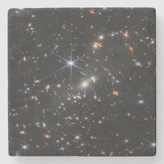 Erstes Deep Field of Universe von James webb Steinuntersetzer (Vorderseite)