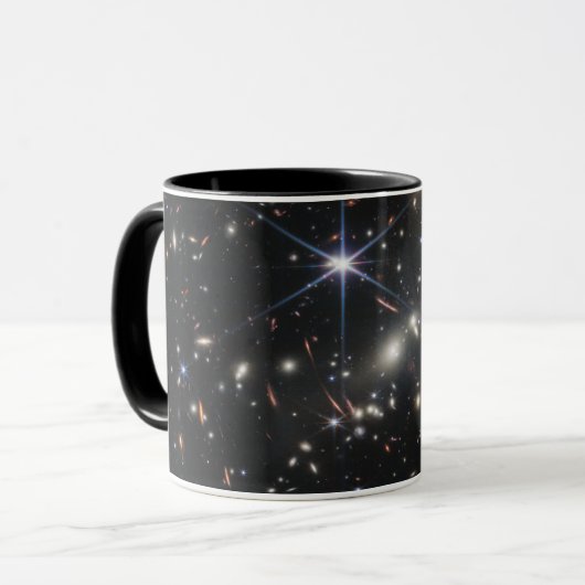 Erstes Deep Field of Universe von James webb Tasse (Vorderseite Links)