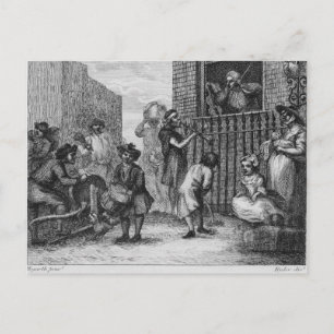 Erstes Design für den aufgerüttelten Musiker, 1799 Postkarte