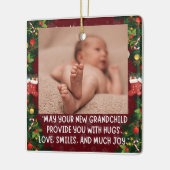 Erstes Enkelkind Keramikornament (Links)