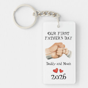 Erstes Father's Day Emotionaler Daddy-Baby-Liebesk Schlüsselanhänger