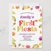 Erstes Fiesta Taco 1. Geburtstag Party Einladung (Vorderseite)