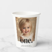 erstes Foto-Acrylic-Zeichen am Bithday in Schwarzw Pappbecher (Rückseite)