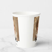 erstes Foto-Acrylic-Zeichen am Bithday in Schwarzw Pappbecher (Rechts)