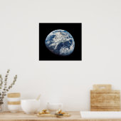 Erstes Foto der Erde vom Menschen Poster (Küche)