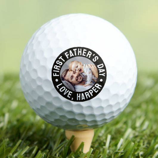 Erstes Foto zum Vatertag Golfball