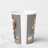 " ERSTES GEBURTSTAG BABY BOY " PAPPBECHER (Links)