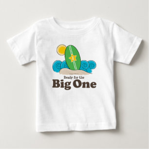 Erstes Geburtstags-Brandungs-Baby-langes Baby T-shirt