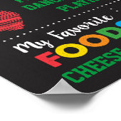 Erstes Geburtstags-Meilenstein-Poster Poster (Ecke)