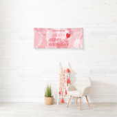 Erstes Geburtstagsbanner mit Beeren Banner (Insitu)