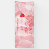 Erstes Geburtstagsbanner mit Beeren Banner (Vertikal)