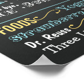 Erstes Geburtstagskartonzeichen für einen Jungen Poster (Ecke)