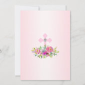Erstes Gemeindemädchen Blumenkreuz Einladung (Rückseite)