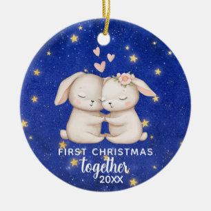 Erstes gemeinsames Weihnachten benutzerdefiniertes Keramik Ornament