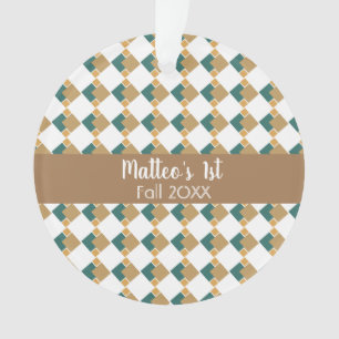 Erstes geometrisches Herbst-Designmuster Ornament