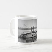 Erstes gepanzertes gunboat_War Bild Kaffeetasse (Vorderseite Links)