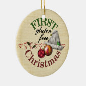 Erstes Gluten-freie Weihnachtsverzierung Keramikornament (Rechts)