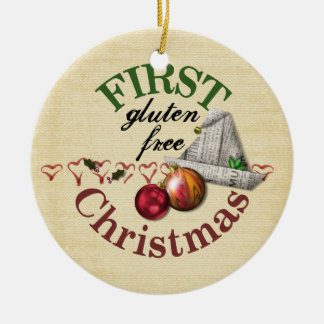 Erstes Gluten-freie Weihnachtsverzierung Keramikornament