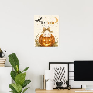 Erstes gruseliges Baby Halloween in Aquarell Poster