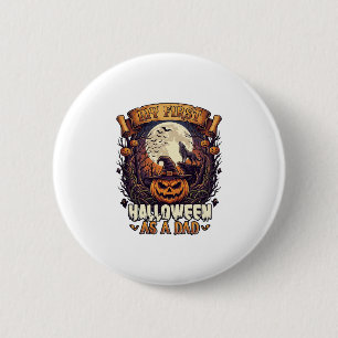 Erstes Halloween als Dad Kürbis Wolf Mond_1 Button