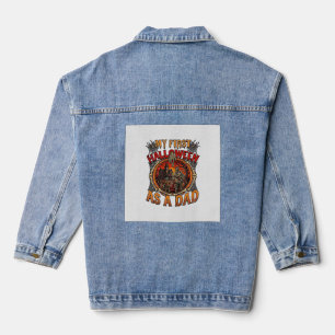 Erstes Halloween als Dad Zombie Spukhaus Friedhof Jeansjacke