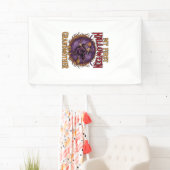 Erstes Halloween als Großmutter Hexe Kürbis Fleder Banner (Insitu)