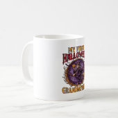 Erstes Halloween als Großmutter Hexe Kürbis Fleder Kaffeetasse (Vorderseite Links)