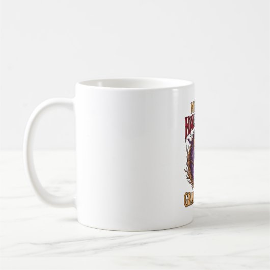 Erstes Halloween als Großmutter Hexe Kürbis Fleder Kaffeetasse (Links)