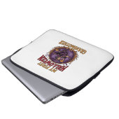 Erstes Halloween als Großmutter Hexe Kürbis Fleder Laptopschutzhülle (Vorne Knopf)