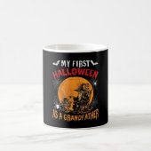 Erstes Halloween als Großvater Zauberer Fledermaus Kaffeetasse (Mittel)