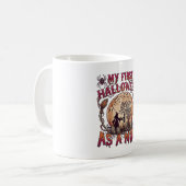 Erstes Halloween als Hexenmutter Skelett Mond_1 Kaffeetasse (Vorderseite Links)