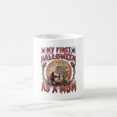 Erstes Halloween als Hexenmutter Skelett Mond_1 Kaffeetasse (Mittel)