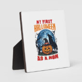 Erstes Halloween Als Mutter Kürbis Wolf Mond_1 Fotoplatte (Vorderseite)