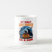 Erstes Halloween Als Mutter Kürbis Wolf Mond_1 Kaffeetasse (Mittel)