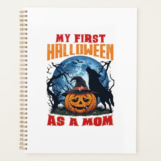 Erstes Halloween als Mutter-Kürbis-Wolf-Mond_1 Planer (Vorderseite)