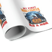 Erstes Halloween als Mutter-Kürbis-Wolfmond_1 Geschenkpapier (Rolleneckpunkt)